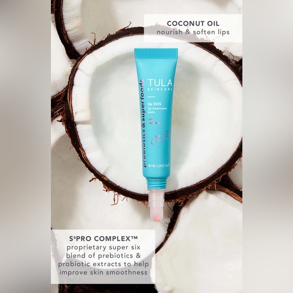 TULA SKINCARE LIP SOS LIP BALM PINK COCONUT FOR CHRISTINA MILLIAN. New - Picture 5 of 7